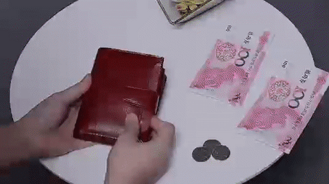 Compact Genuine Leather Multi-Pocket Wallet