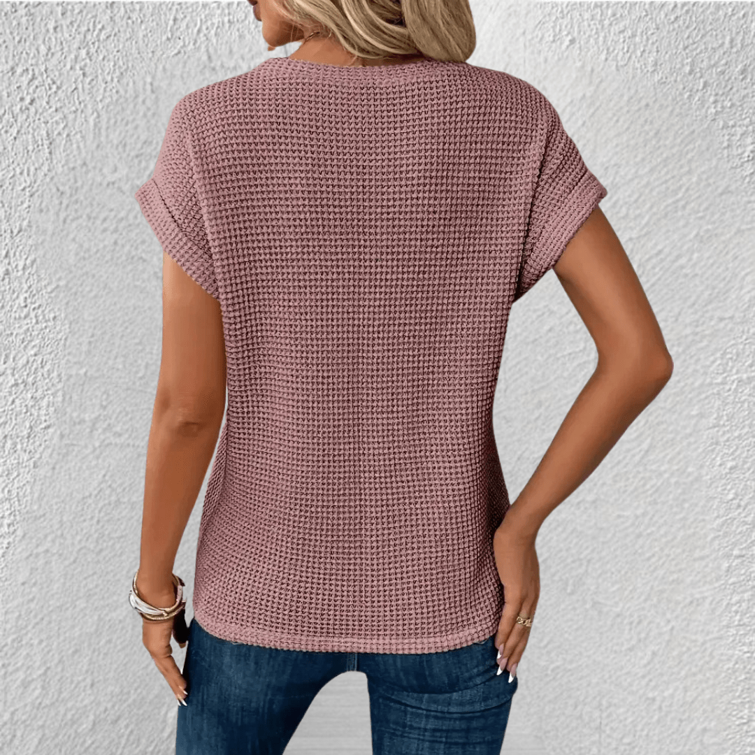 Nztrendys Sculpt Women’s Waffle-Knit Top