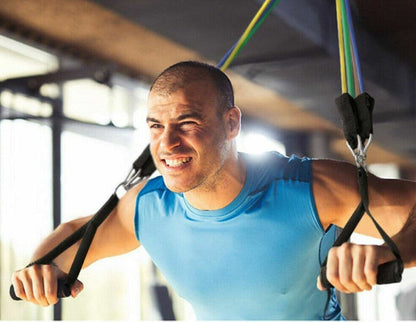 11 Piece Fitness Resistance Bands Exercise Set