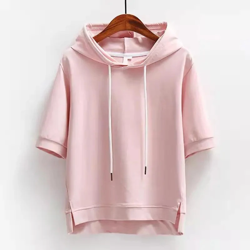 Maison Oversized Short-Sleeve Women's Hoodie