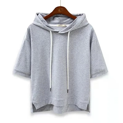 Maison Oversized Short-Sleeve Women's Hoodie