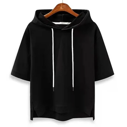 Maison Oversized Short-Sleeve Women's Hoodie
