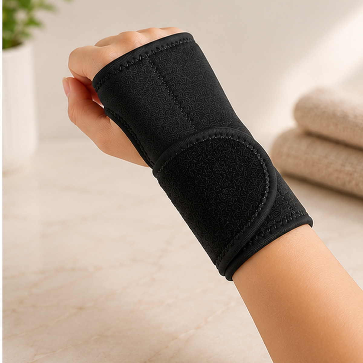 Adjustable Wrist Support Brace with Metal Splint