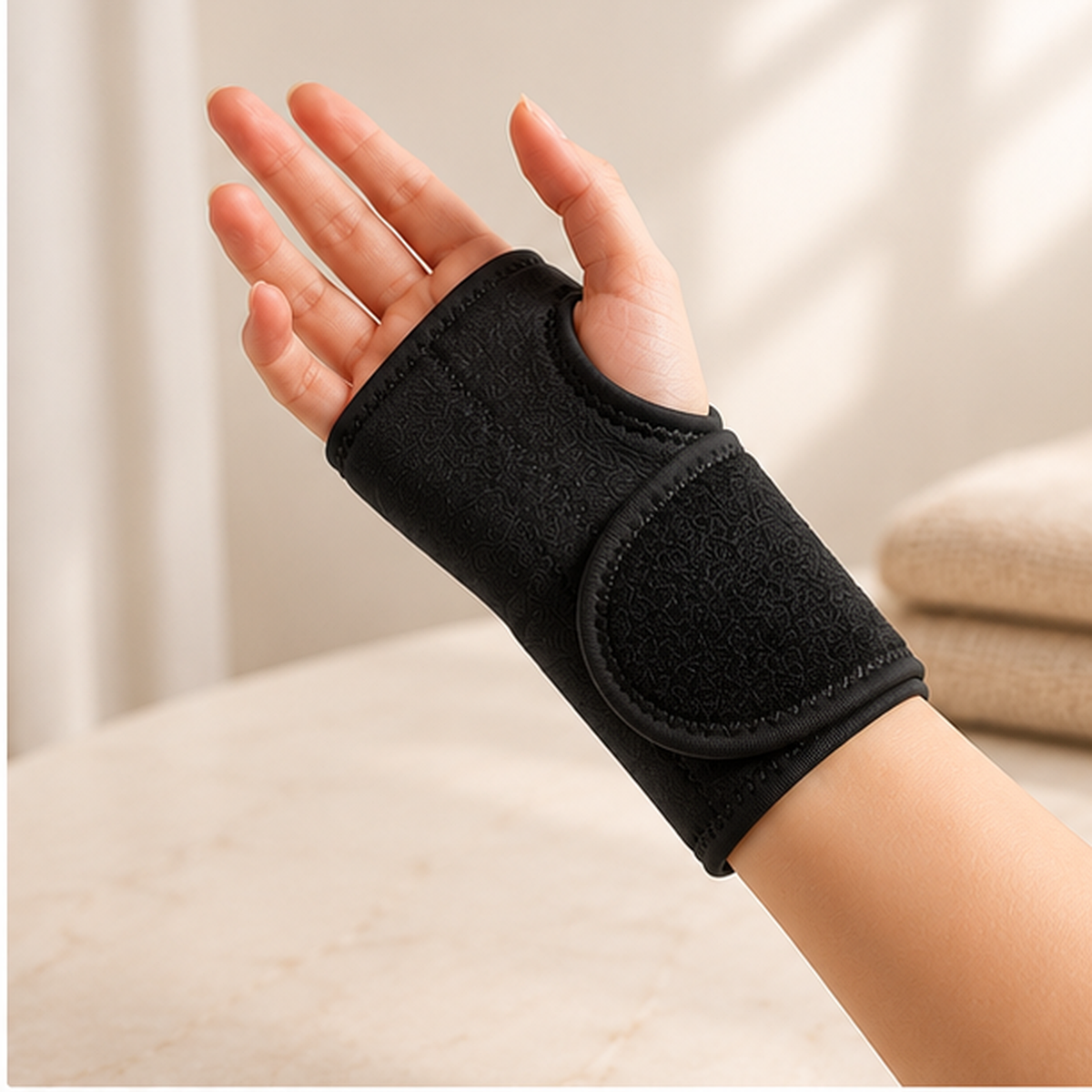 Adjustable Wrist Support Brace with Metal Splint