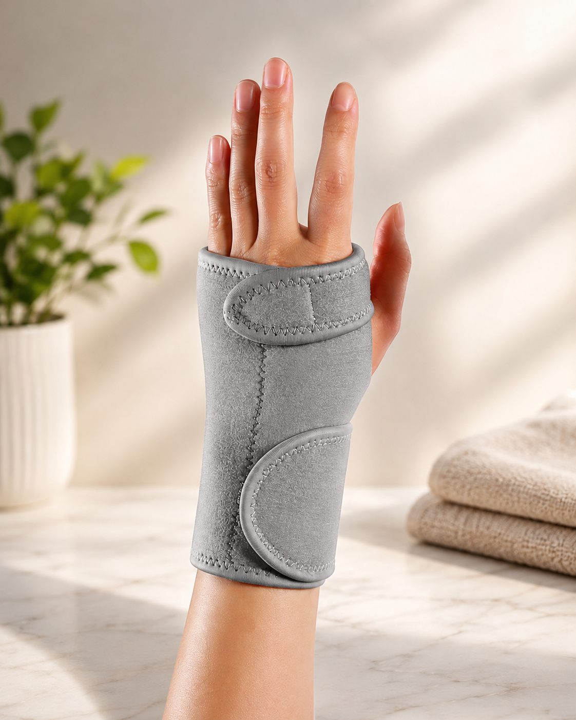Adjustable Wrist Support Brace with Metal Splint