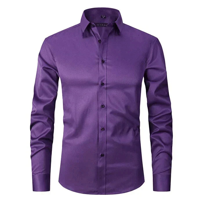 Elegant Wrinkle-Free Dress Shirt for Men