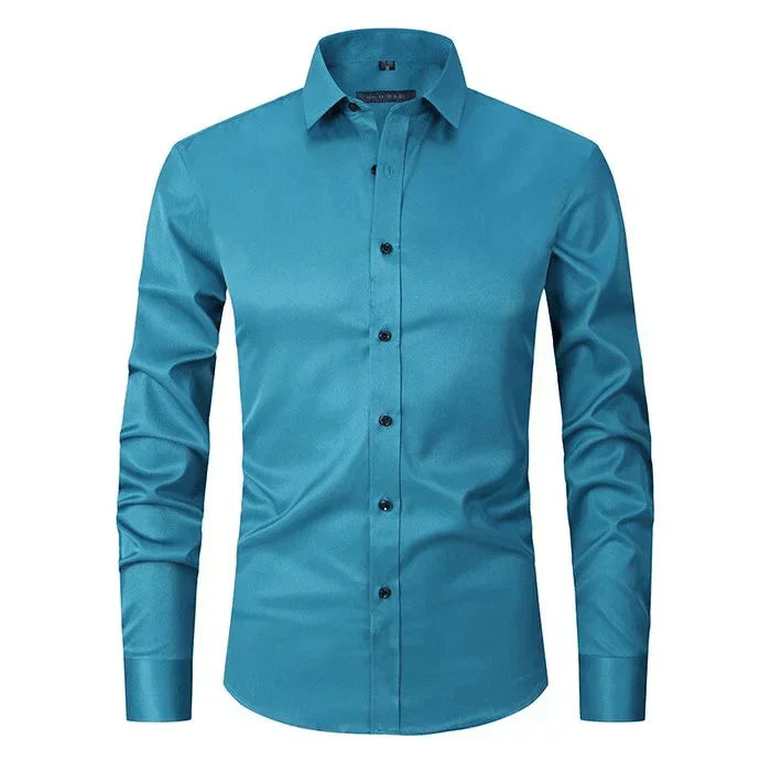 Elegant Wrinkle-Free Dress Shirt for Men