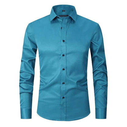 Elegant Wrinkle-Free Dress Shirt for Men