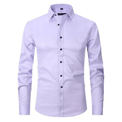 Elegant Wrinkle-Free Dress Shirt for Men