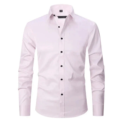 Elegant Wrinkle-Free Dress Shirt for Men