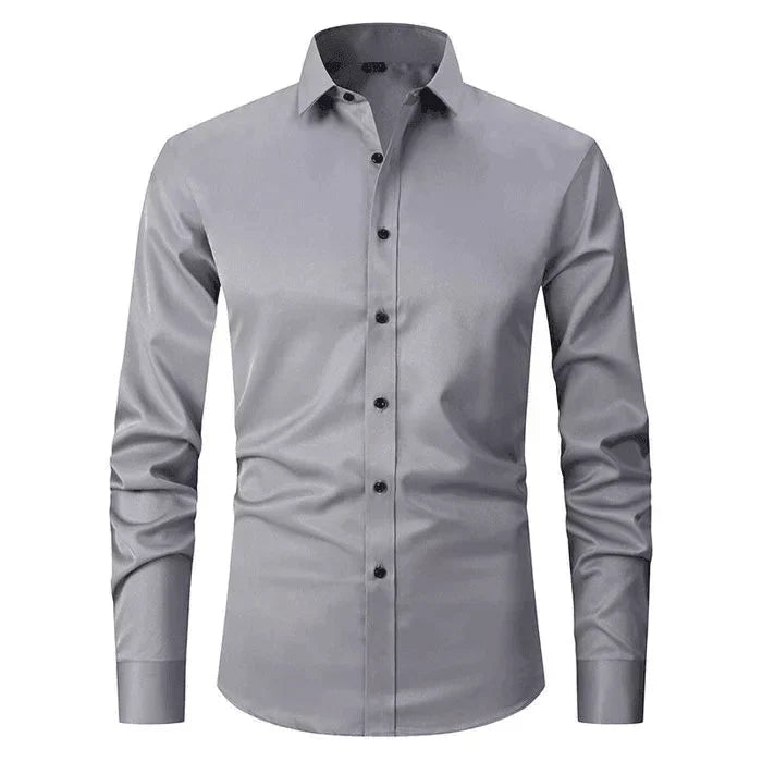 Elegant Wrinkle-Free Dress Shirt for Men