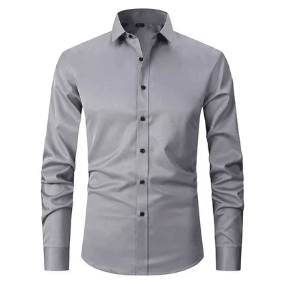 Elegant Wrinkle-Free Dress Shirt for Men