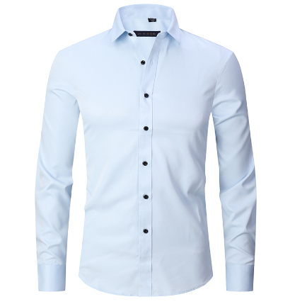 Elegant Wrinkle-Free Dress Shirt for Men