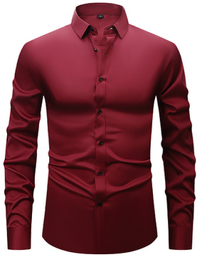 Elegant Wrinkle-Free Dress Shirt for Men