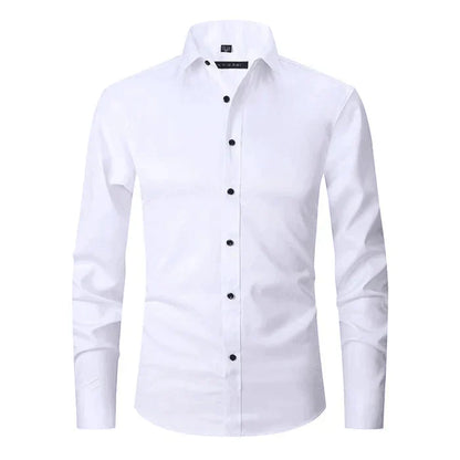 Elegant Wrinkle-Free Dress Shirt for Men