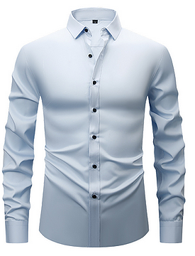 Elegant Wrinkle-Free Dress Shirt for Men