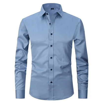 Elegant Wrinkle-Free Dress Shirt for Men