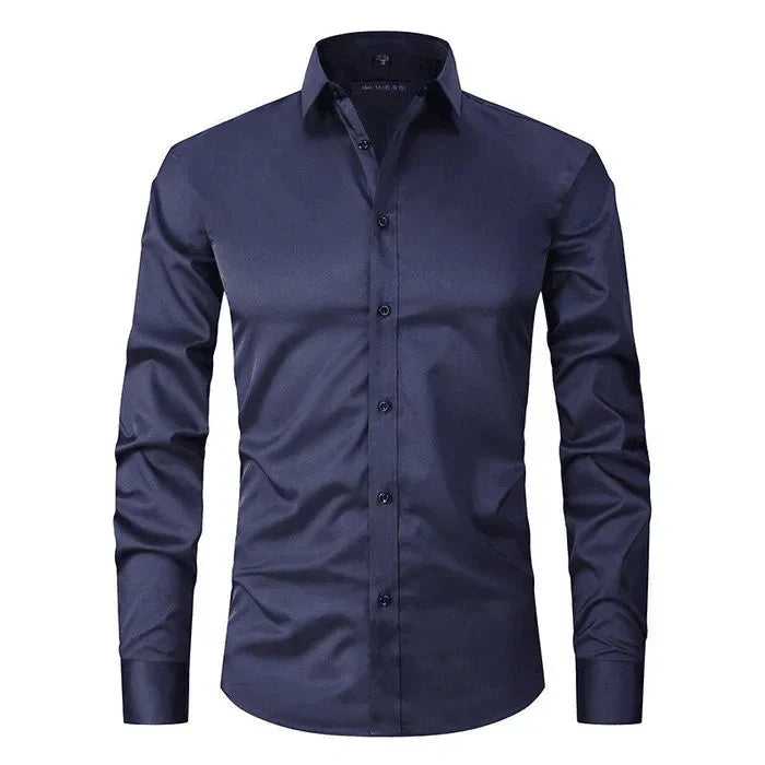 Elegant Wrinkle-Free Dress Shirt for Men