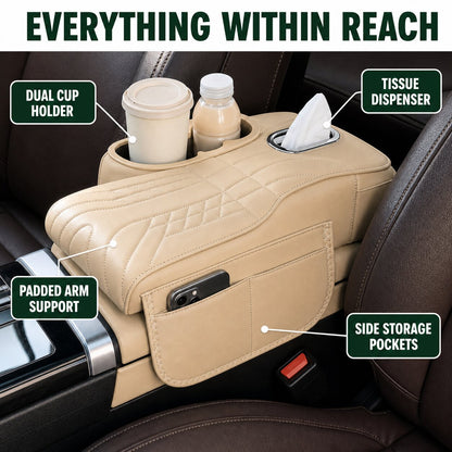 CloudRest 5-in-1 Car Armrest Cushion & Organizer