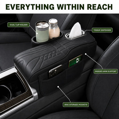 CloudRest 5-in-1 Car Armrest Cushion & Organizer