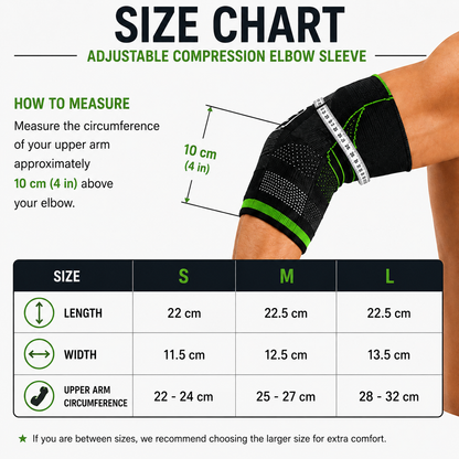 Adjustable Compression Elbow Brace Sleeve