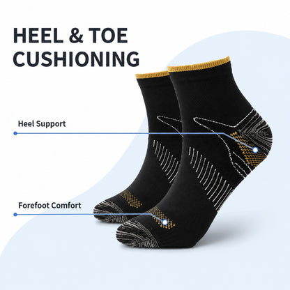 Heel and toe cushioning