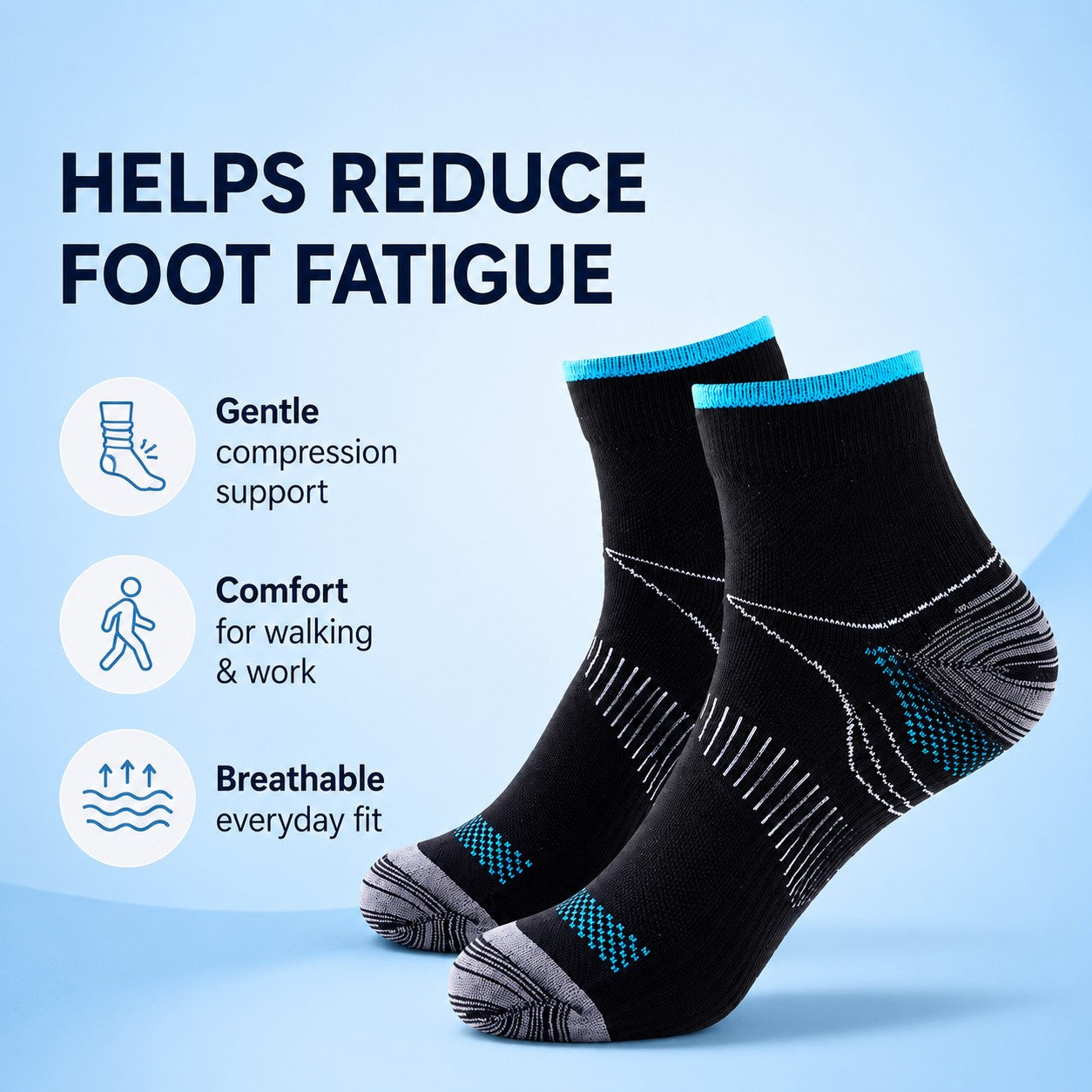 Helps reduce foot fatigue