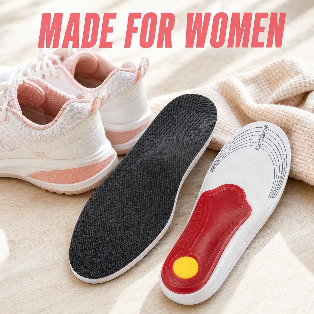 ArchFlex orthotic insoles made for women