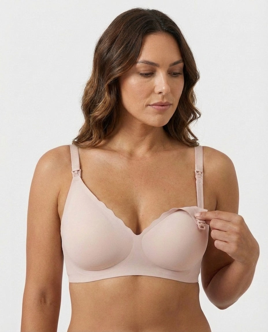 Aria Maternity Nursing Bra in pink