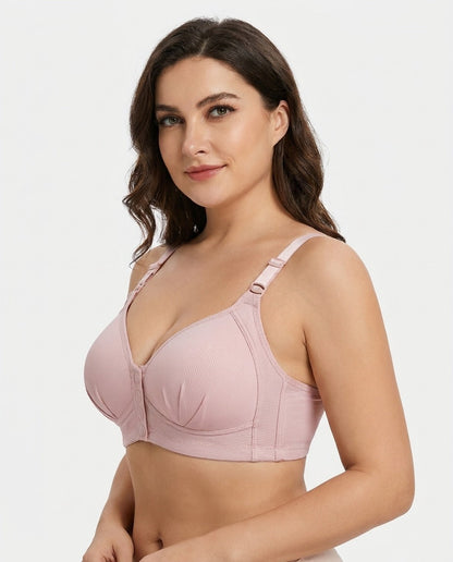 Aurelia Front-Closure Bra in pink - side