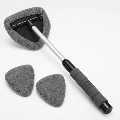 ClearReach telescopic window car cleaning brush set in grey