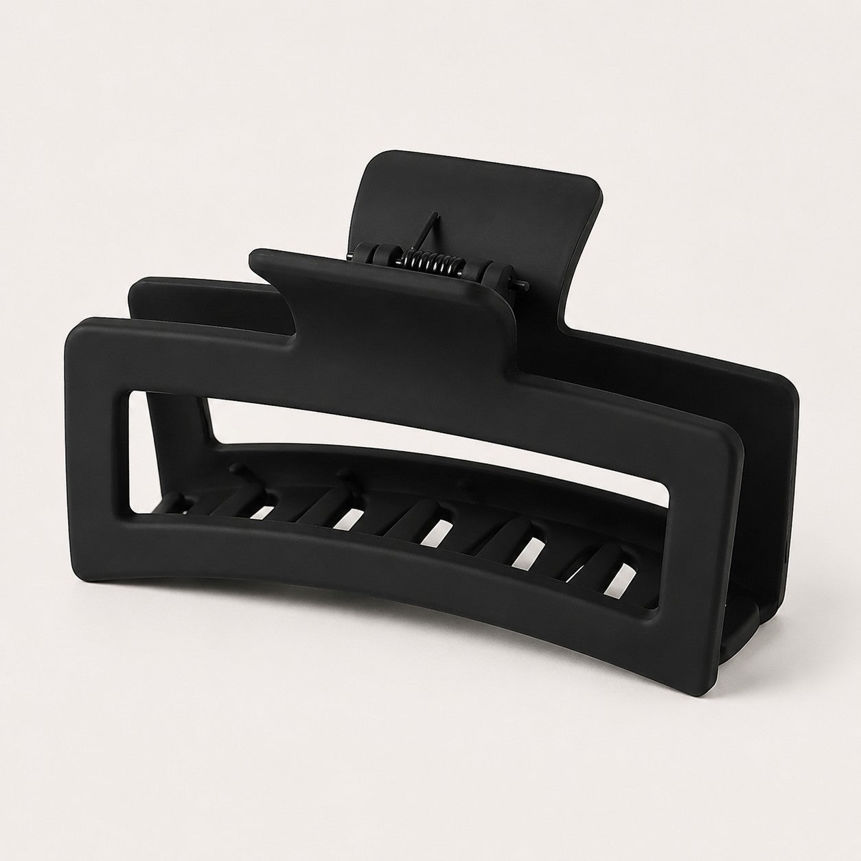 ClipLuxe square hair claw clip in black