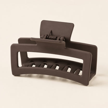 ClipLuxe square hair claw clip in brown