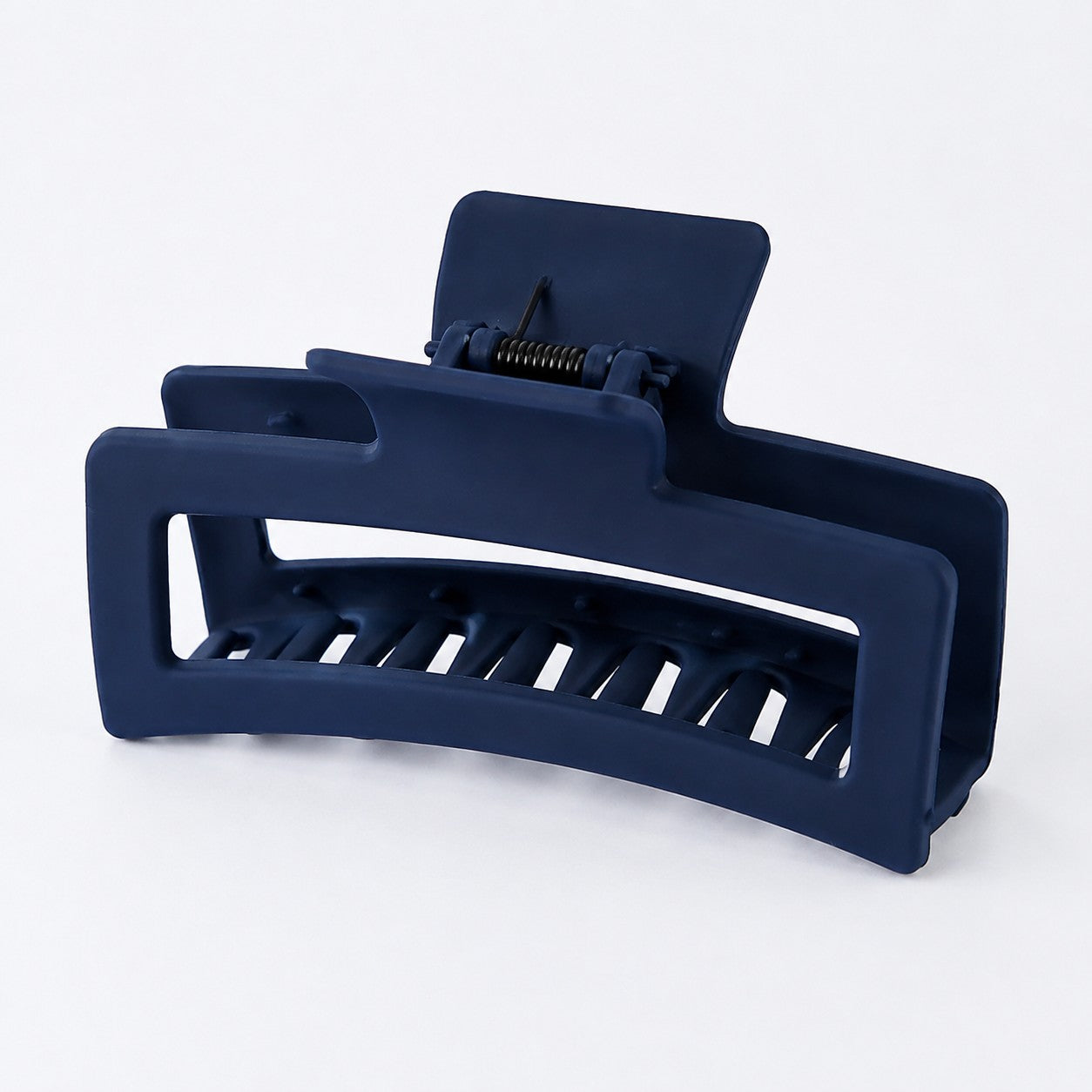 ClipLuxe square hair claw clip in navy