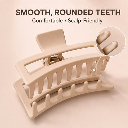 Scalp-friendly matte finish hair claw clip