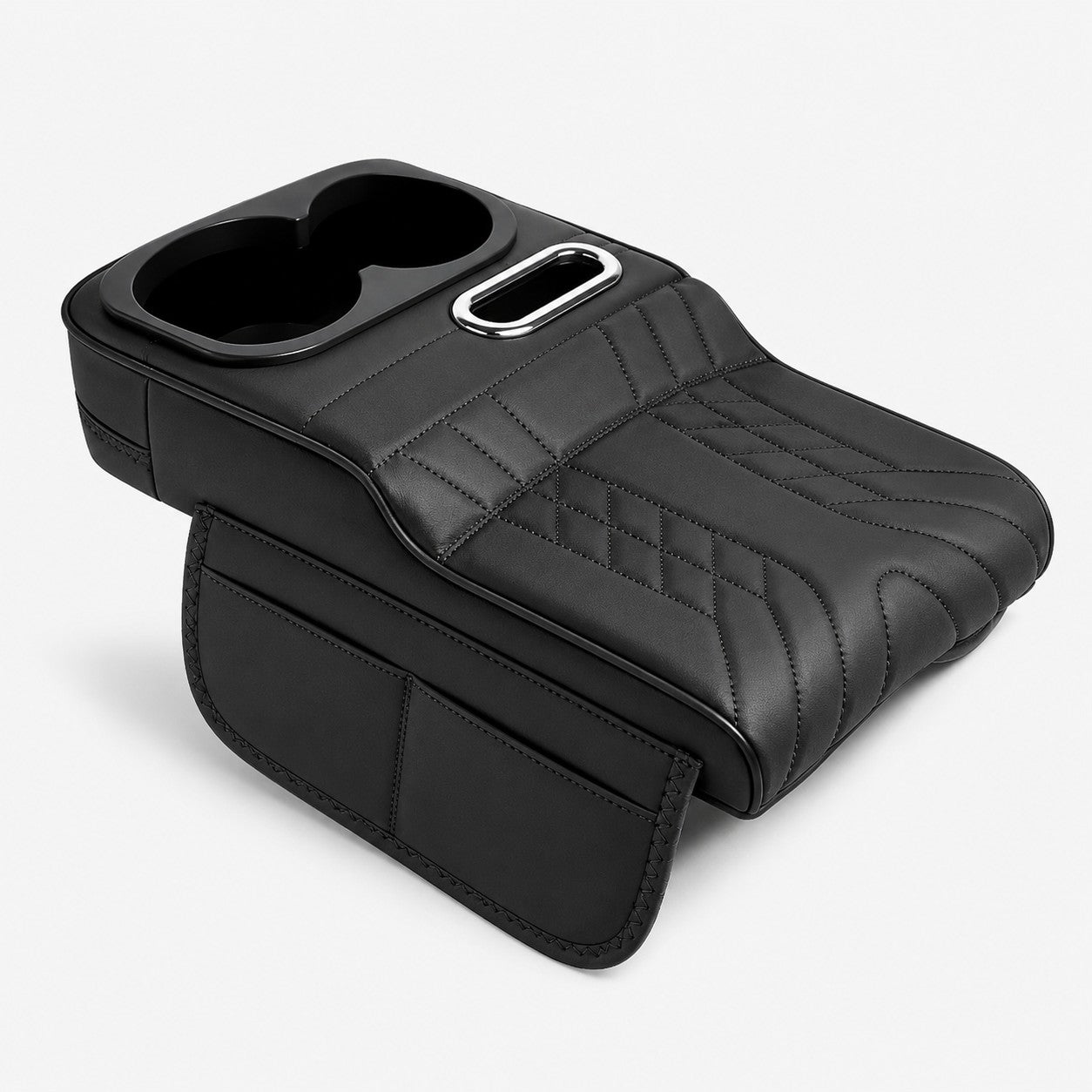 CloudRest 5-in-1 car armrest cushion and organizer in black