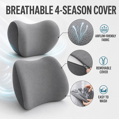 Breathable 4-season cover with airflow fabric and removable washable cover