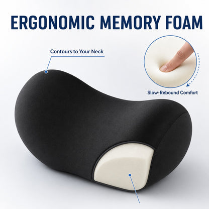 Ergonomic memory foam that contours to your neck