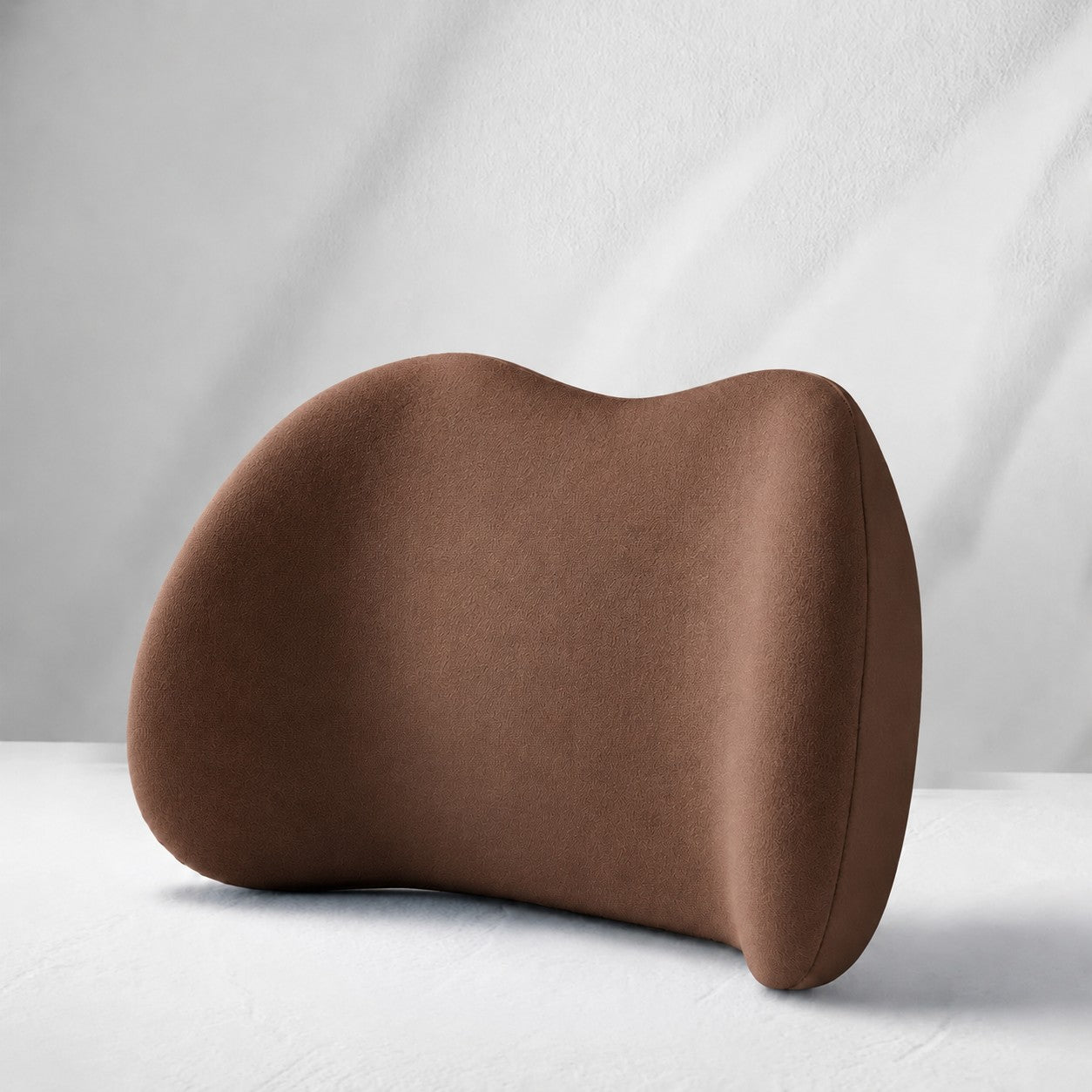ComfyRide memory foam car lumbar cushion in brown
