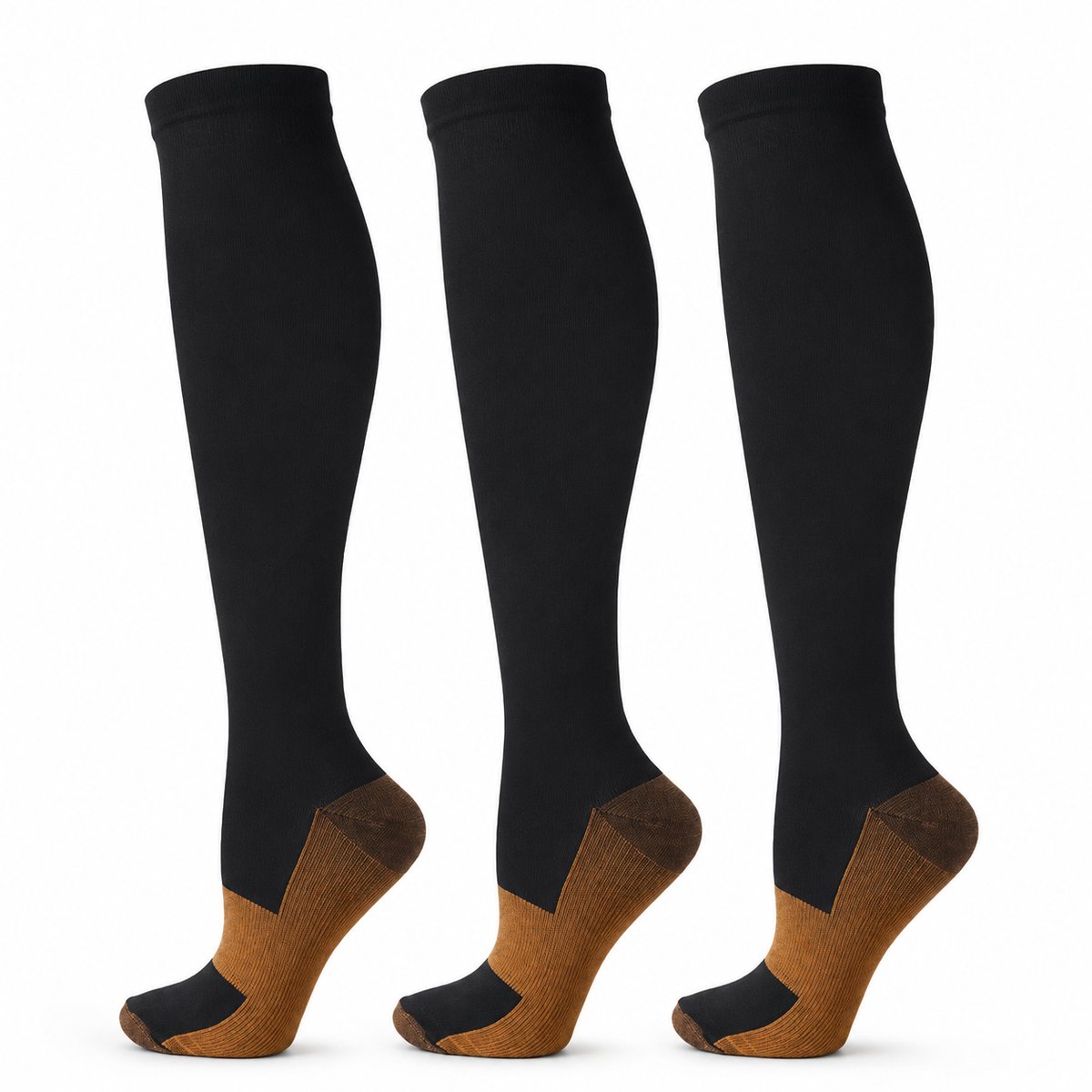 Copper Compression Socks - Black