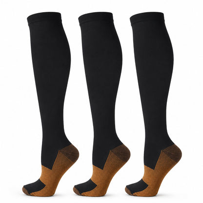 Copper Compression Socks - Black