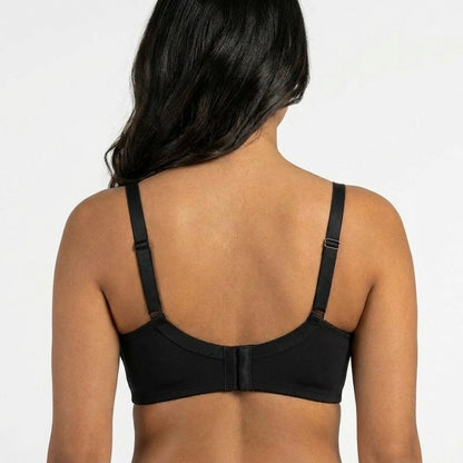 Cora Full Coverage Minimizer Plus Bra Black Back Support