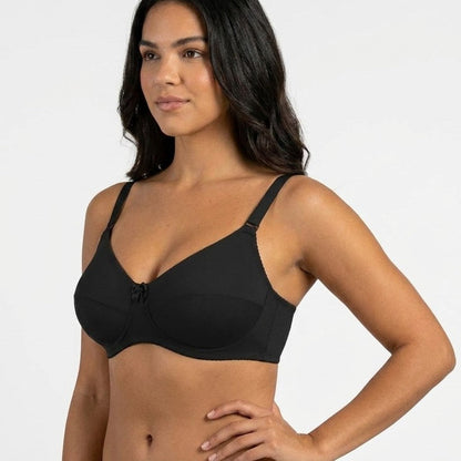 Cora Full Coverage Minimizer Plus Bra Black Side