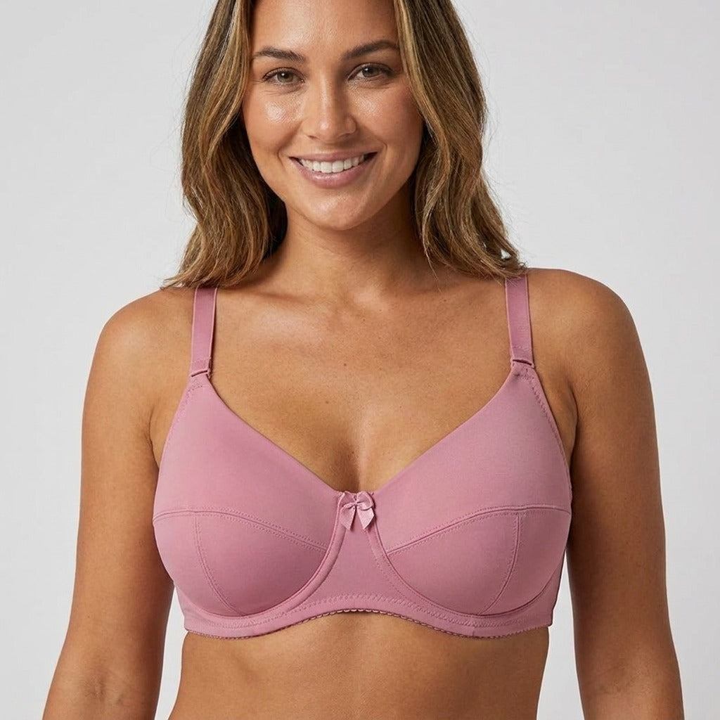 Cora Full Coverage Minimizer Plus Bra Dusty Rose Front