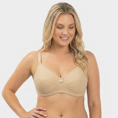 Cora Full Coverage Minimizer Plus Bra Nude Front