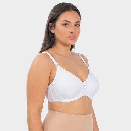 Cora Full Coverage Minimizer Plus Bra White Side