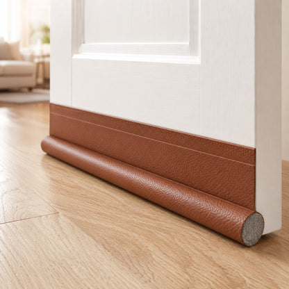 CosySeal under-door draught stopper in brown