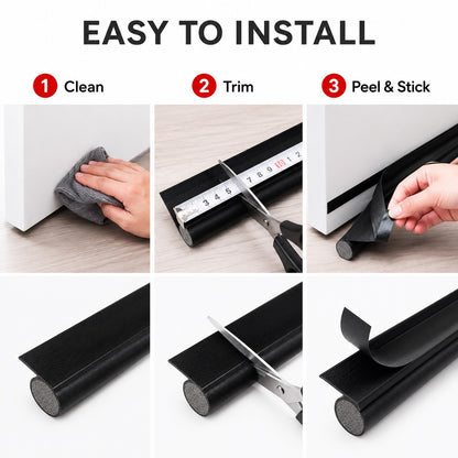 Easy to install: clean, trim, peel and stick