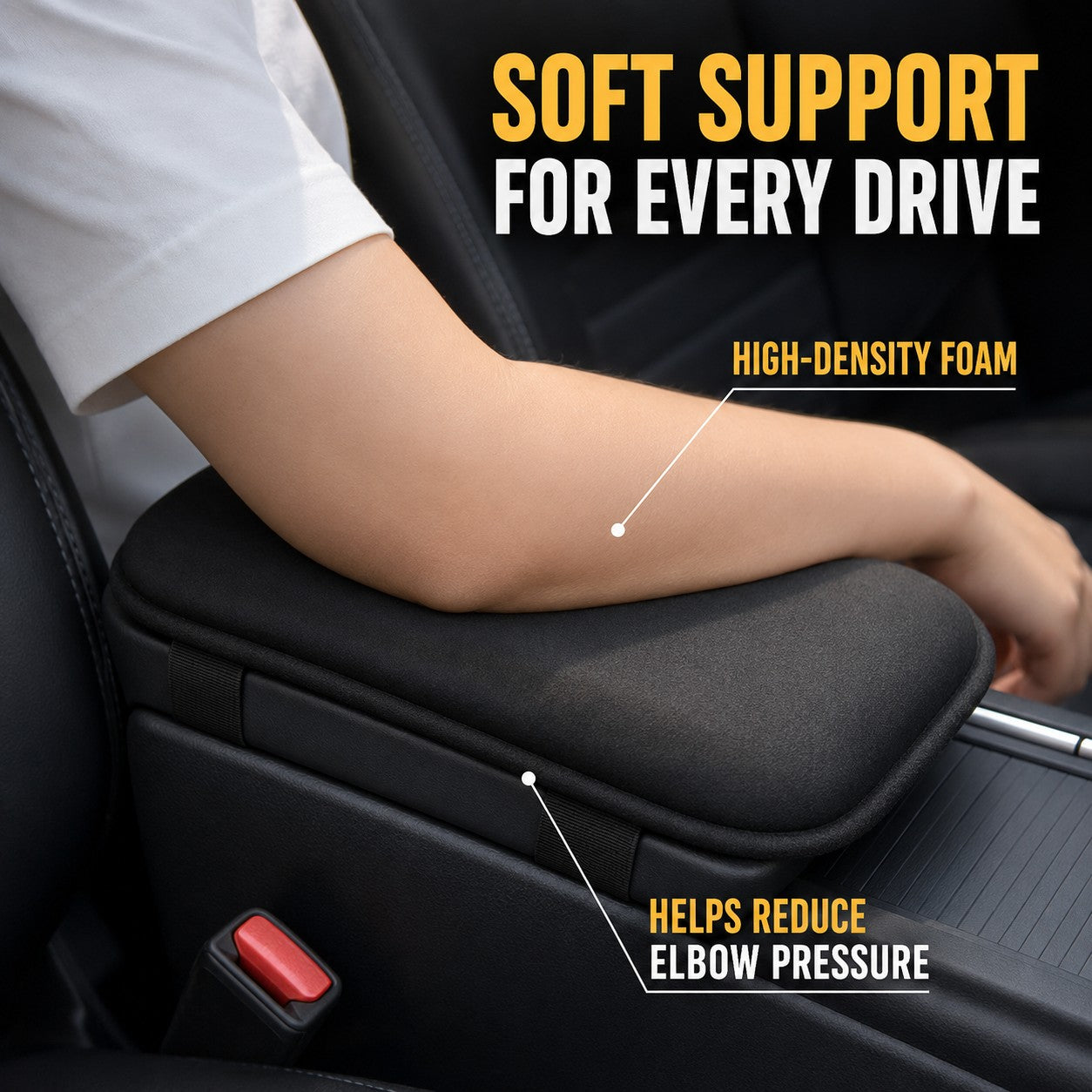 Soft support for every drive that helps reduce elbow pressure
