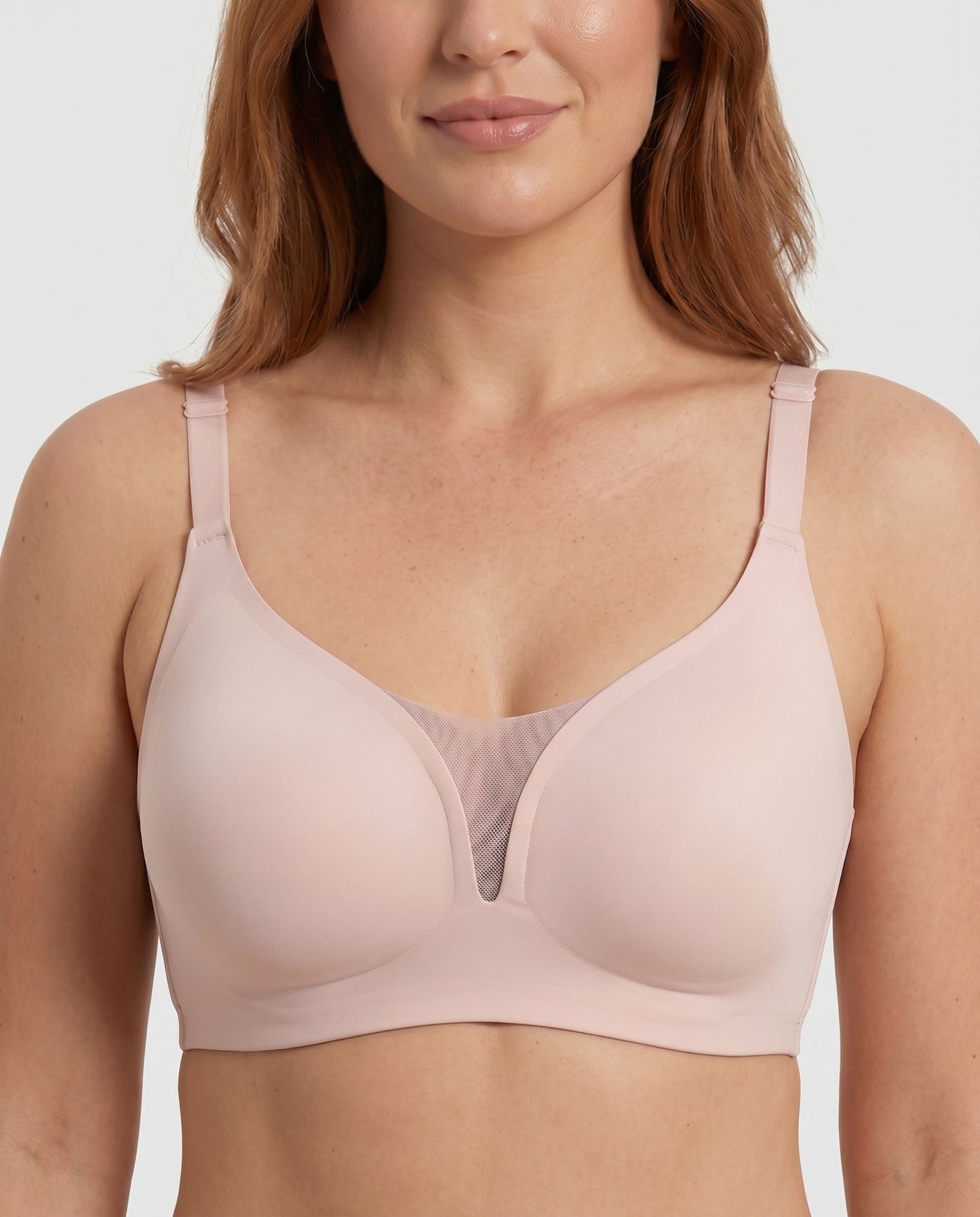 Demi Seamless Smoothing Wireless Bra Blush Pink Product Front